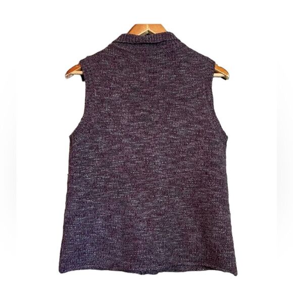 J. Jill wool & alpaca blend purple vest - Picture 10 of 10